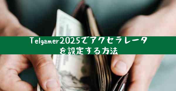 Telgamer2025でアクセラレータを設定する方法