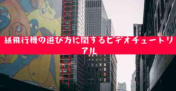 紙飛行機の遊び方に関するビデオチュートリアル