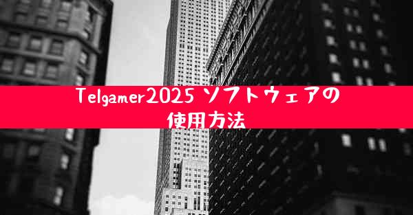 Telgamer2025 ソフトウェアの使用方法