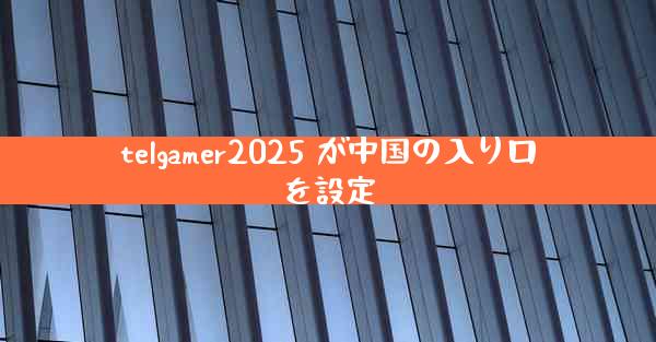 telgamer2025 が中国の入り口を設定