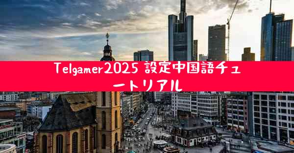 Telgamer2025 設定中国語チュートリアル