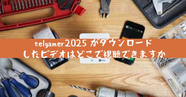 telgamer2025 がダウンロードしたビデオはどこで視聴できますか