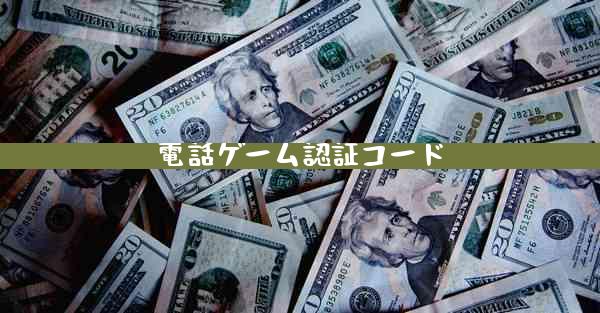 電話ゲーム認証コード