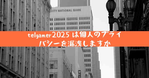 telgamer2025 は個人のプライバシーを漏洩しますか