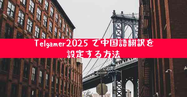 Telgamer2025 で中国語翻訳を設定する方法